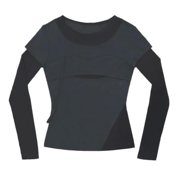 오호스 Layered Shoulder Strap Long sleeve 
