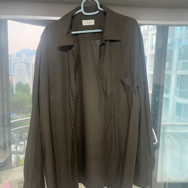 XL) 르메르 체스트 포켓 클래식 코튼 셔츠 