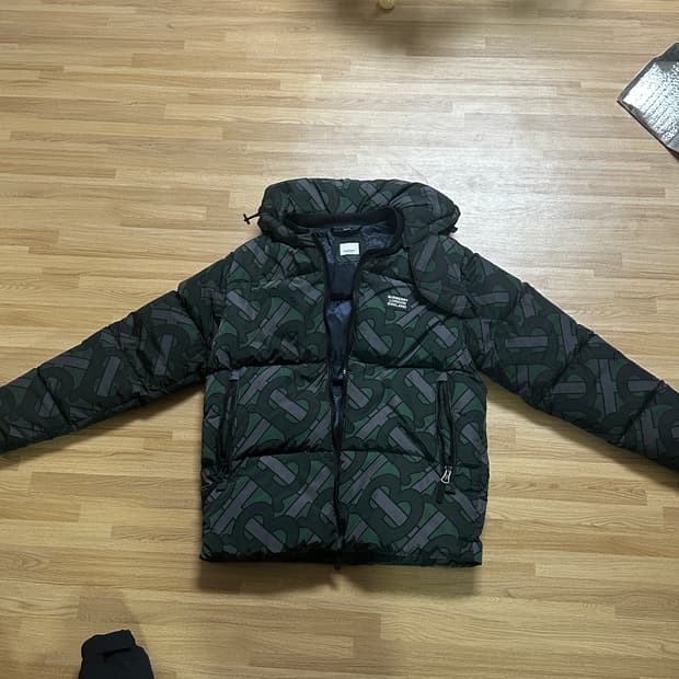 BURBERRY Ladies Monogram Print Hooded Pa