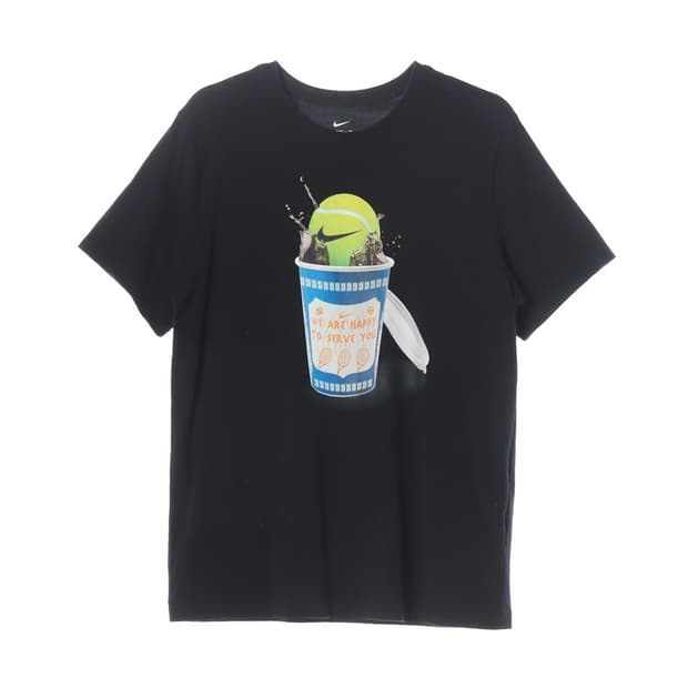 나이키 테니스 컵 그래픽 반팔 블랙 XL