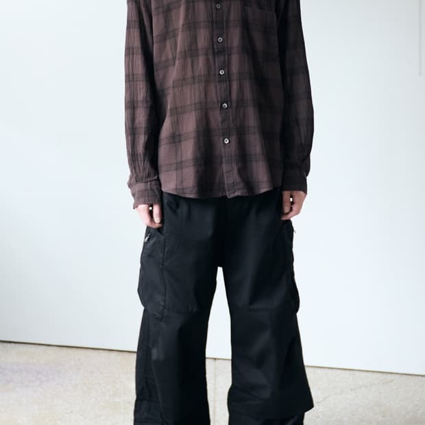 해칭룸 Zip Cargo Work Pants Black (L)