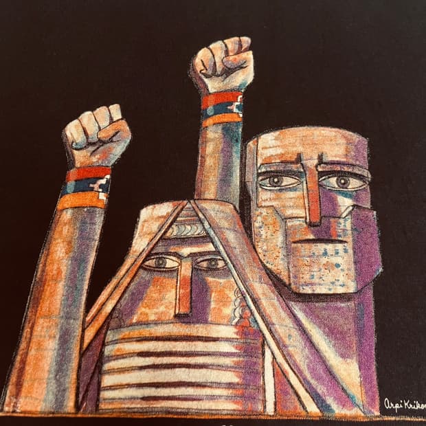 길단 내가왼손을들면 너는오른손을들어 티셔츠 XXL 2XL 구제 빈티지 