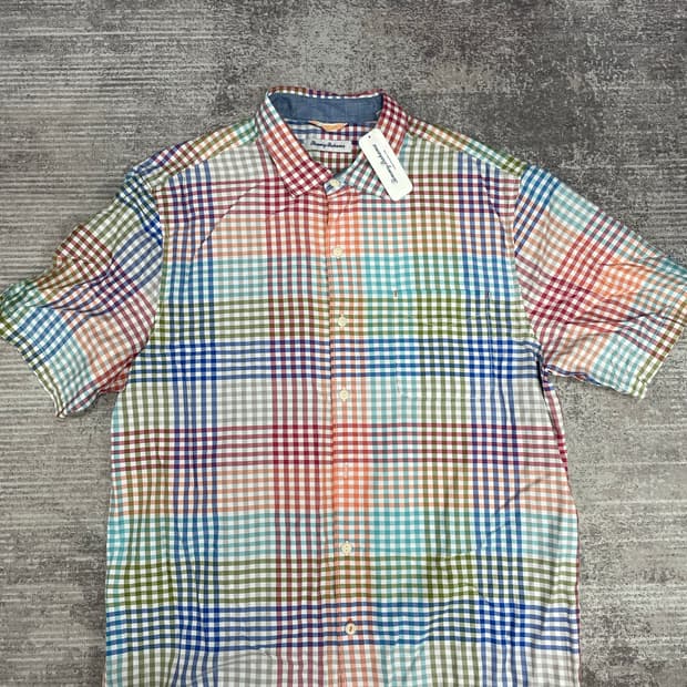 Tommy Bahama 멀티체크 빅셔츠