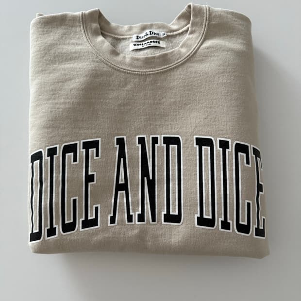 dice & dice 언글래마우스 콜라보 맨투맨