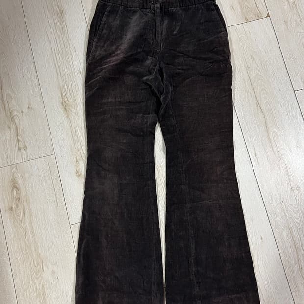 Yang Li 플레어 트라우저 벨벳 40