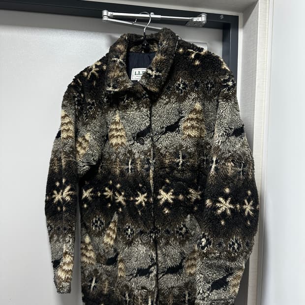 LLbean 엘엘빈 올오버 하프 플리스 자켓 