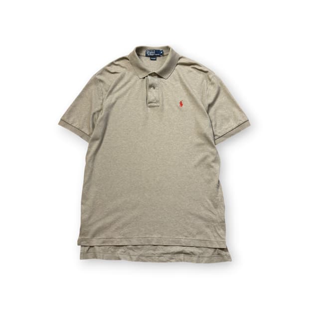 폴로 랄프로렌 코튼 카키 폴로 티셔츠