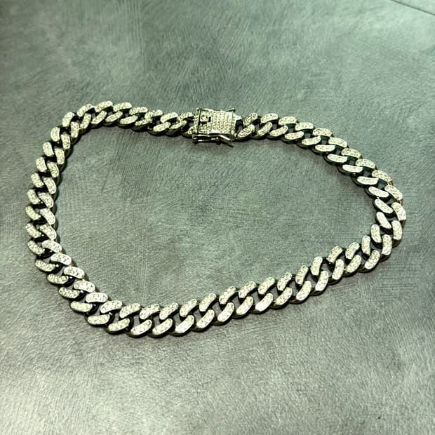 쿠반 지르콘 목걸이 42cm 숏 