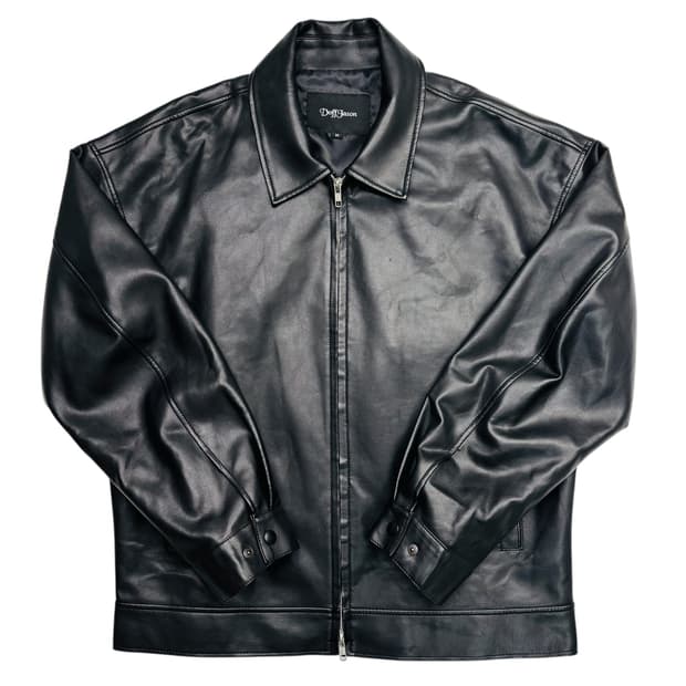 도프제이슨 오버핏 램스킨 싱글 레더 자켓 M