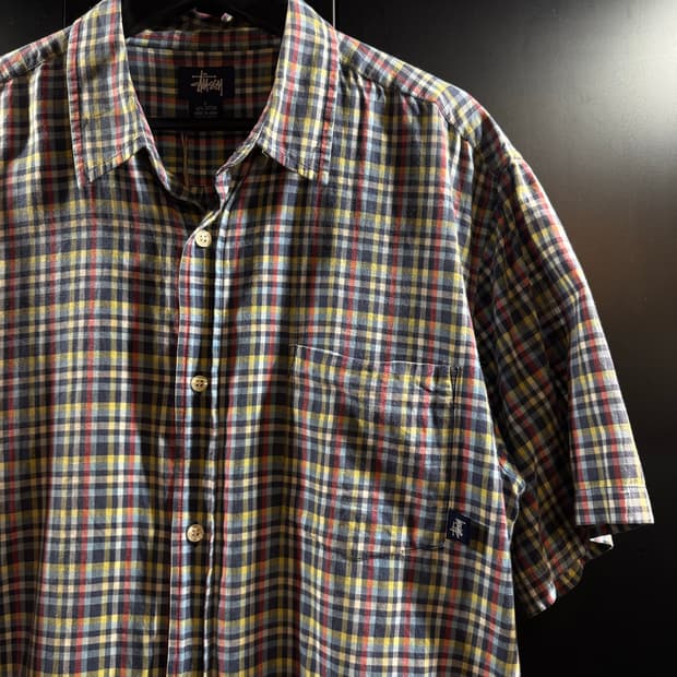 90s Stussy check shirts
