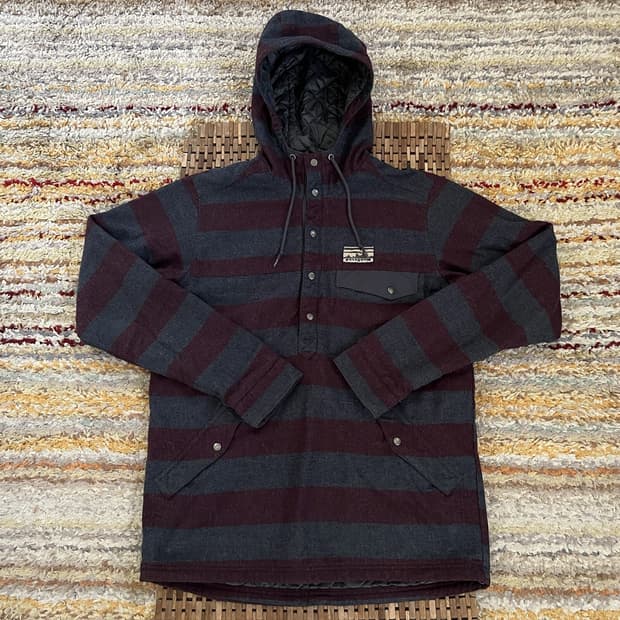 파타고니아 스트라이프 울 블렌드 T-스냅 아노락