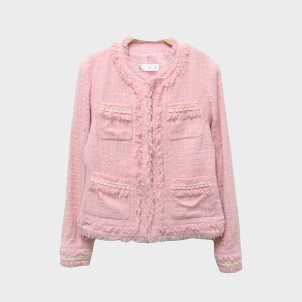 TAO 딸기우유 트위드 자켓 60286