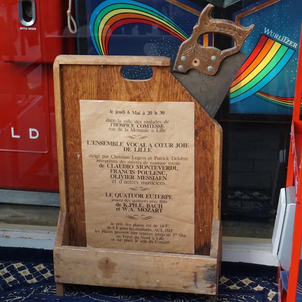 빈티지 소품 20세기 목수 톱 공구함 