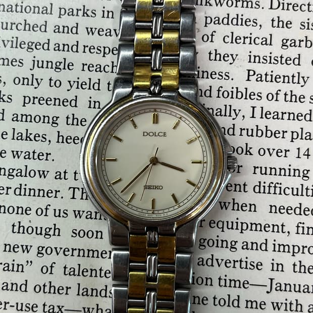 SEIKO DOLCE 투톤 하이엔드 쿼츠 