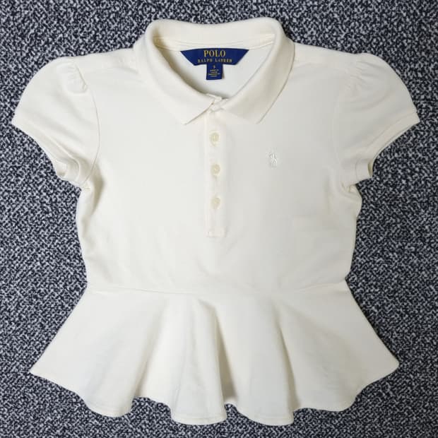 [무료배송][120]폴로 키즈 피케 프릴 반팔티 카라티