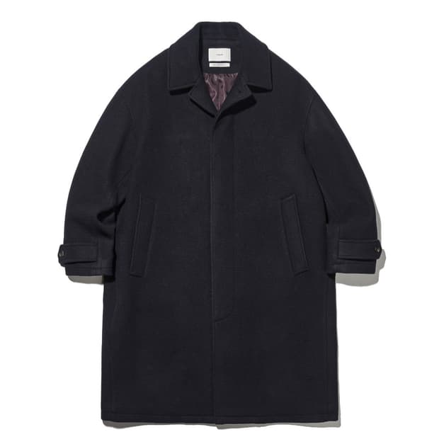 [1] 아워셀브스 25FW 엑스트라 파인 멜튼 울 맥코트 다크네이비