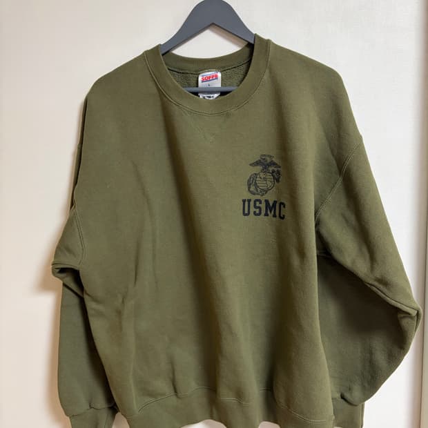 [L]USMC 미군 맨투맨 카키