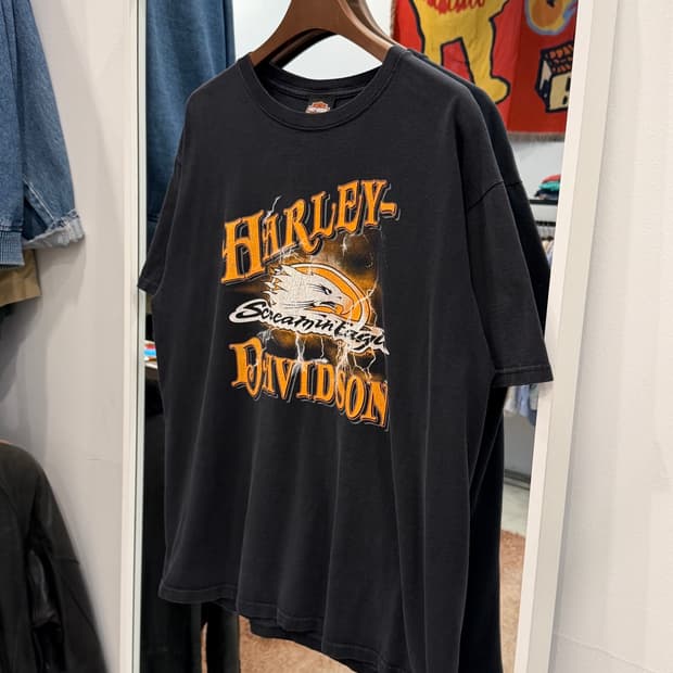 00s Harley-Davidson 할리데이비슨 썬더 페이딩 반팔 티셔츠
