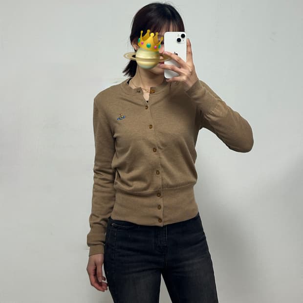 [정품] 비비안웨스트우드 임포트 울 가디건 베이지