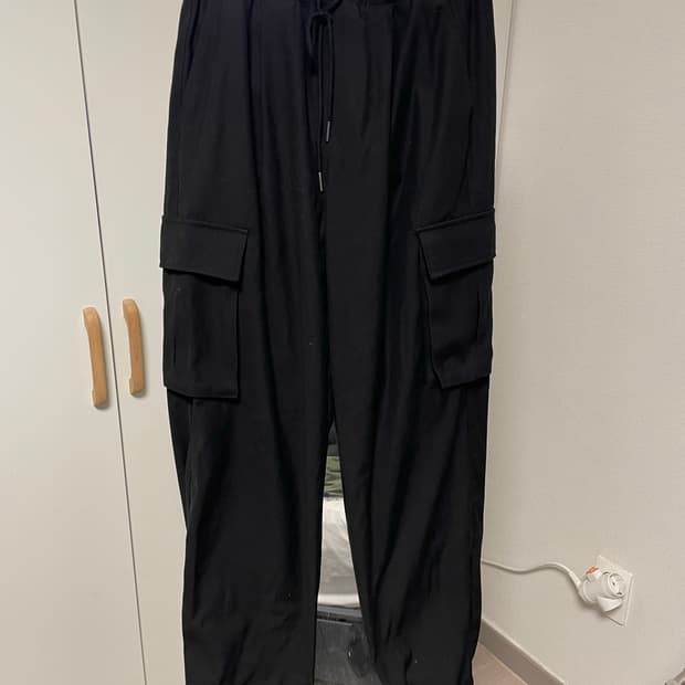NOT4NERD 블랙 카고 조거팬츠 (남성용, M)