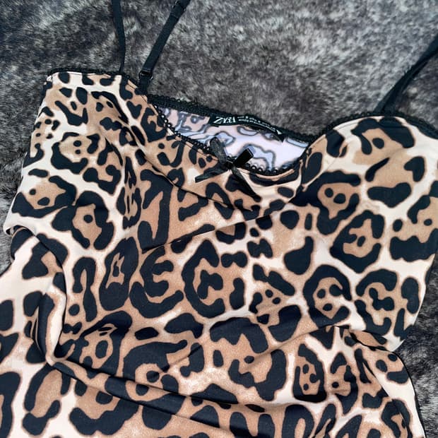 Zara reopard sleeveless 