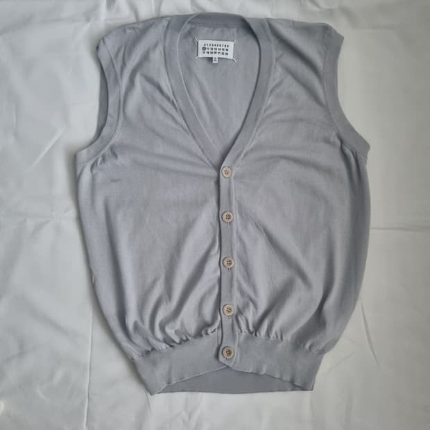 Martin margiela knit vest lightgrey