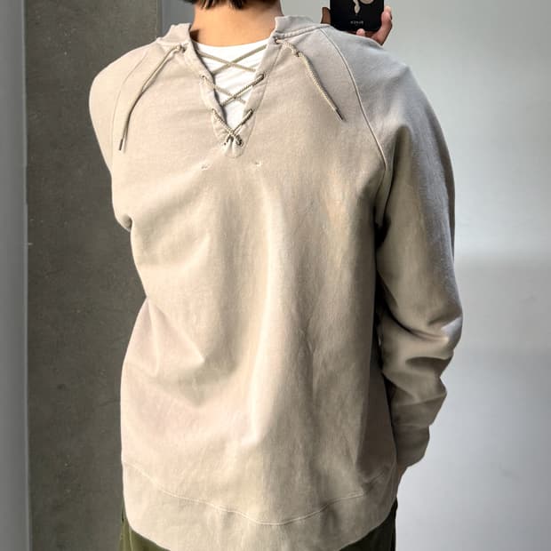 Solto 21SS 레이스업 스웻셔츠