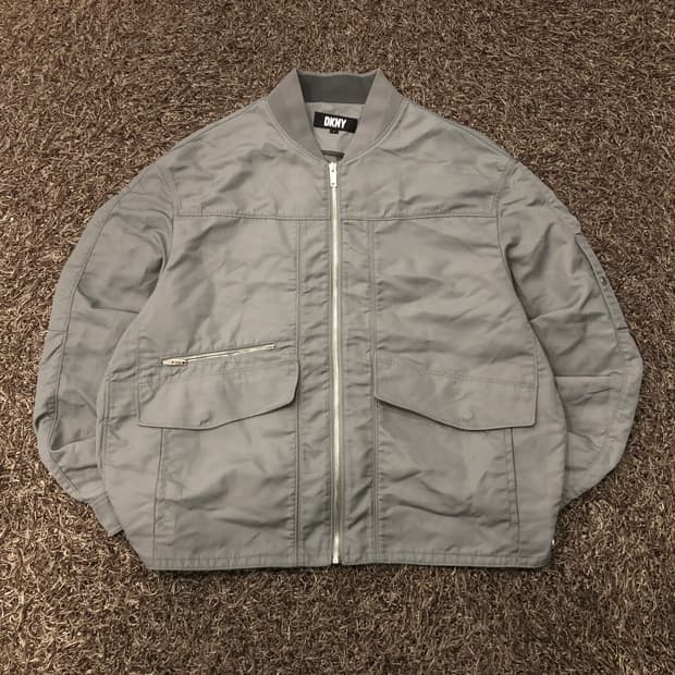L DKNY 나일론 봄버 자켓
