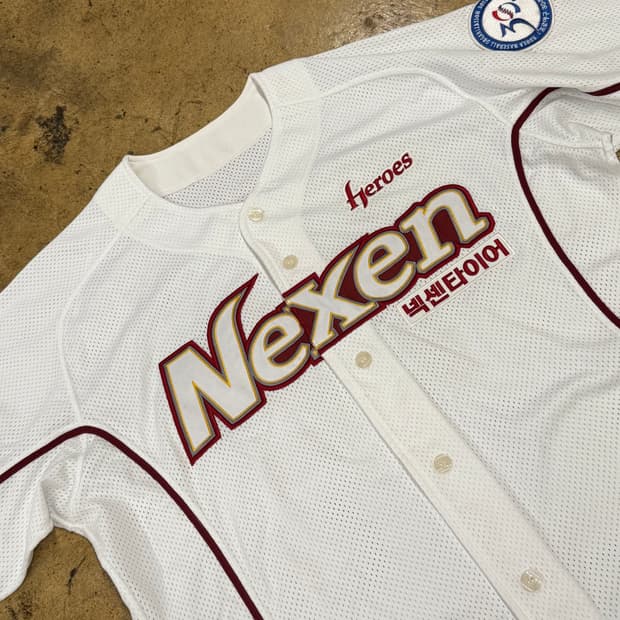 넥센 히어로즈 야구 홈 유니폼 72 이광근 마킹 b16