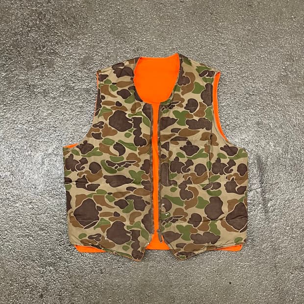 70s 에디바우어 덕카모 리버시블 베스트 (100)