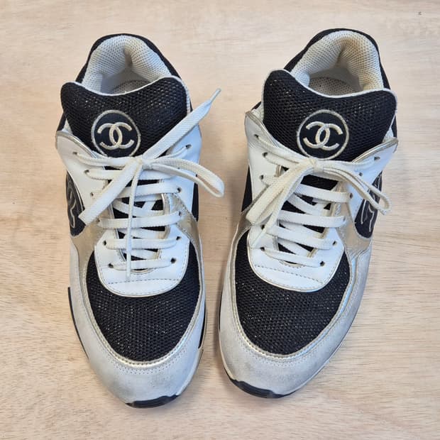 샤넬 펄 로고 스니커즈(운동화) 38.5