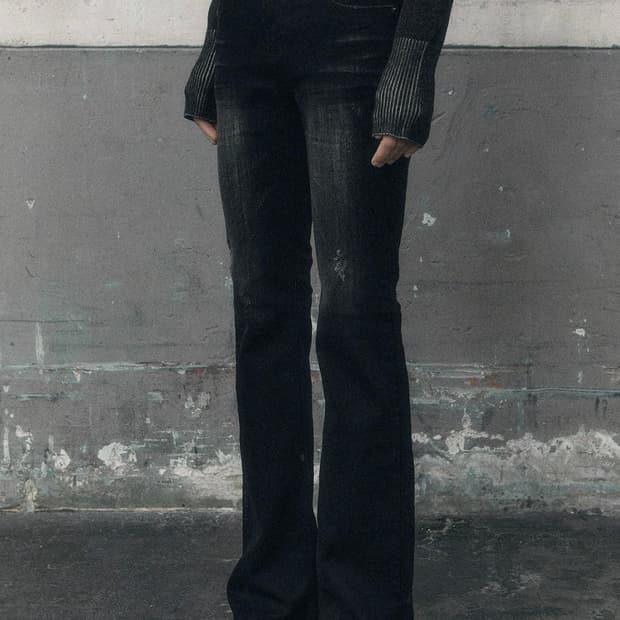 보헤미안서울 다크니스 부츠컷 팬츠 M