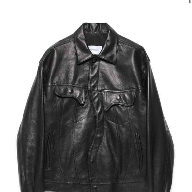 해칭룸 레더 트러커 자켓