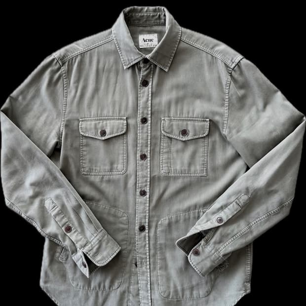 [46] ACNE STUDIOS 아크네 스튜디오스 밀리터리 셔츠_올리브