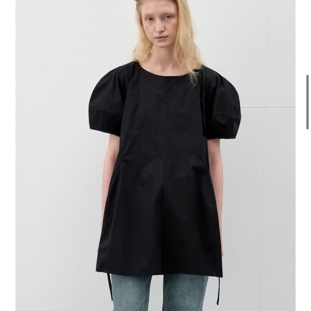 Alte Puff Mini Dress -Black 알테 원피스
