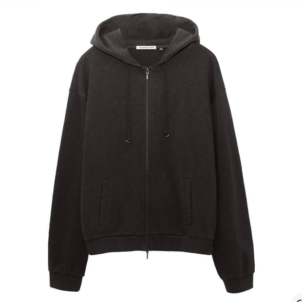 폴리테루 휴먼인덱스 휴먼 슬럽 싱글 집 후디 브라운