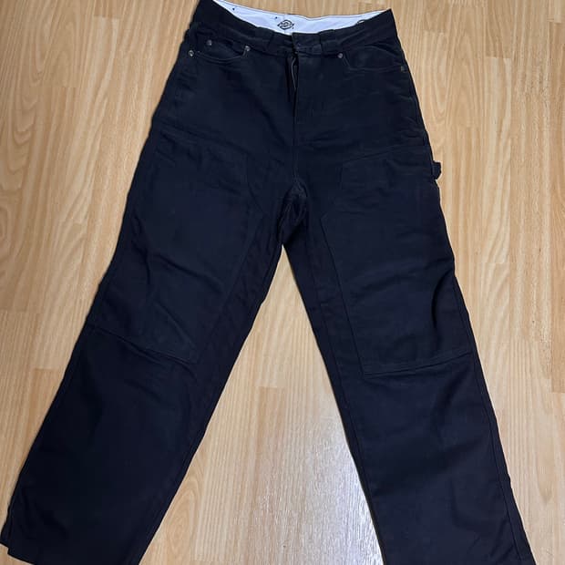 디키즈 블랙 워크 팬츠