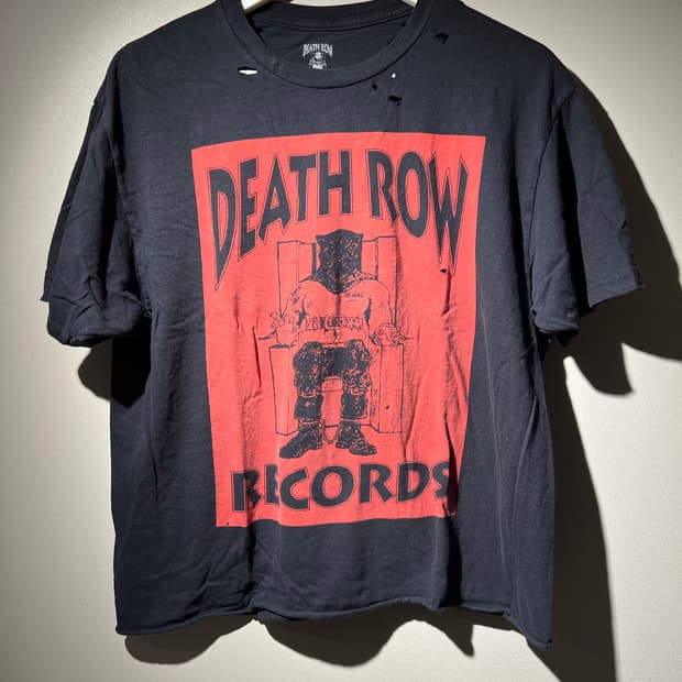 90s 웨스트코스트 힙합 레이블 DEATH ROW 티셔츠