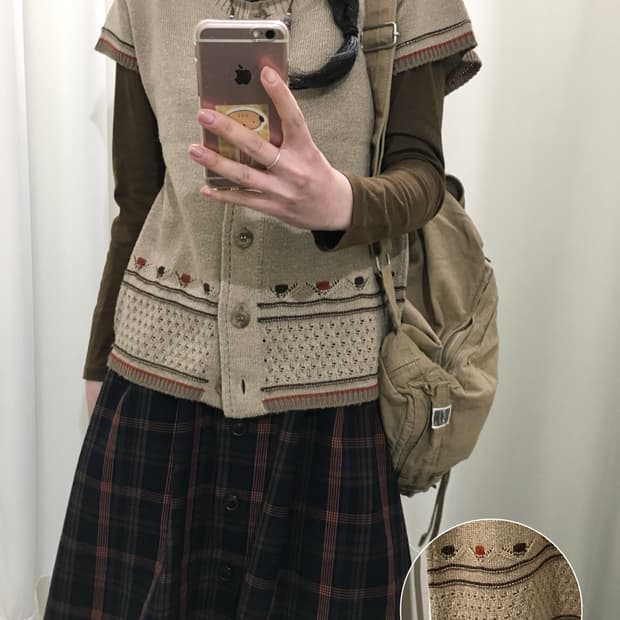 mori half cardigan