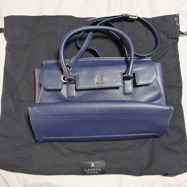 랑방 숄더 크로스백 네이비