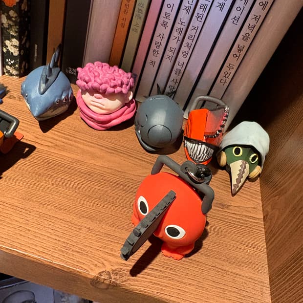 체인소맨 마스크 컬렉션 가챠 풀셋 + 포치타 키링