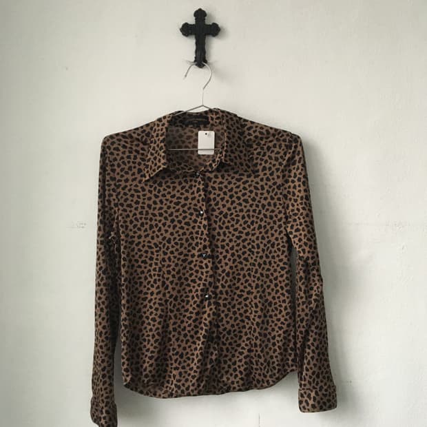 Animal pattern blouse