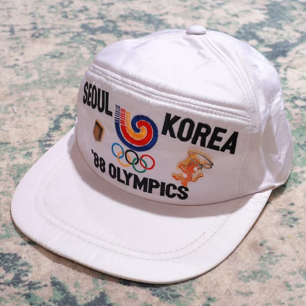 VTG 1988서울 올림픽 공식 프로모 모자 빈티지 모자 뱃지포함