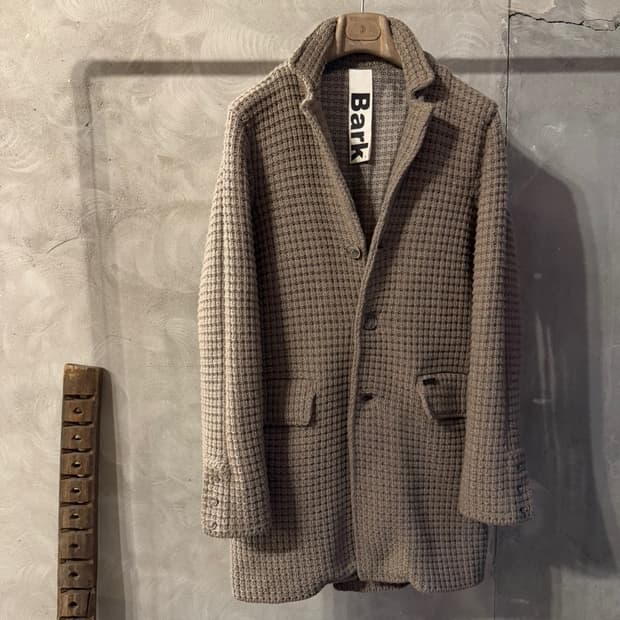 BARK 바크 니트 코트 남성100