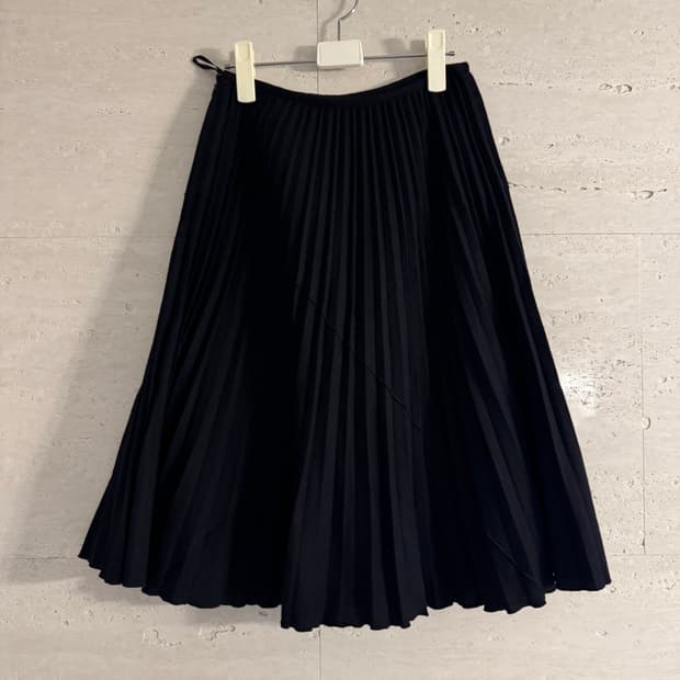 Vintage pleats midi skirt