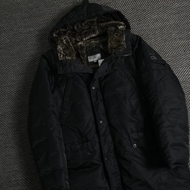 00s 캘빈클라인 아카이브 N3B 이너 퍼 다운 패딩 점퍼y 3538