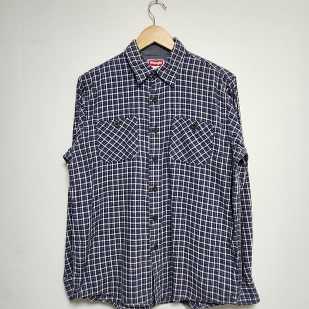랭글러Wrangler 플란넬 셔츠 M - S142