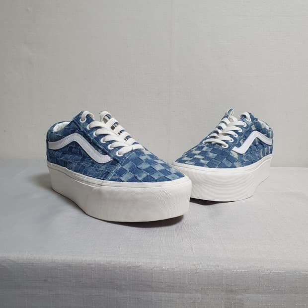 반스 스택폼 올드스쿨 플랫폼 데님 240