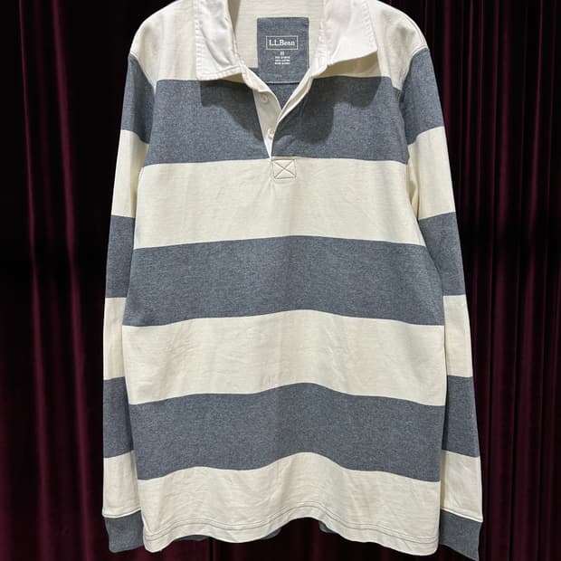 L.L.BEAN stripe pique shirts