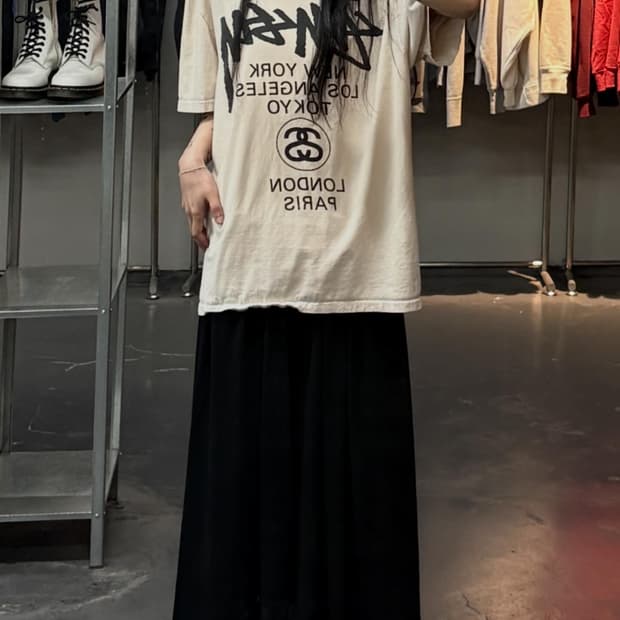 스투시 월드투어 로고 반팔 A3791